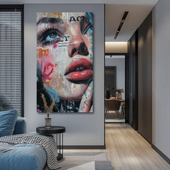 Imagine elegantă a unei femei Culorile străzii