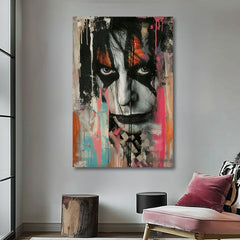 Imagine KISS - Haos pe scenă | 100% original acrilic pictat