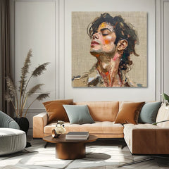 Imagine MICHAEL JACKSON - Melodia pasiunii | 100% original acrilic pictat