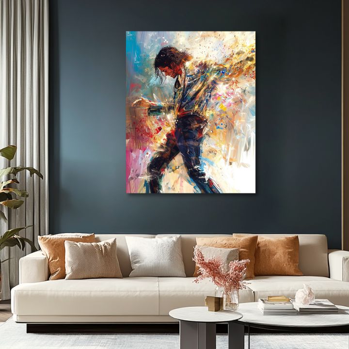 Imagine MICHAEL JACKSON - Energia dansului | 100% original acrilic pictat
