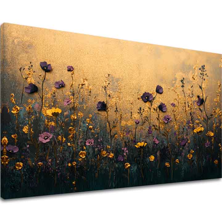 Pajiște de seară | 100% original acrilic pictat