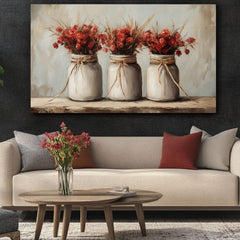 Frumusețe rustică în porțelan | 100% original acrilic pictat