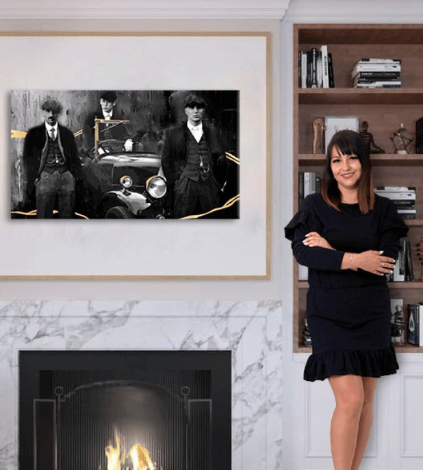 Tablouri pe panza - PREMIUM ART - Peaky Blinders frați 110x60 cm