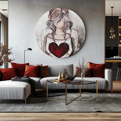 Tablouri rotunde cu acrilic Cadou din cer