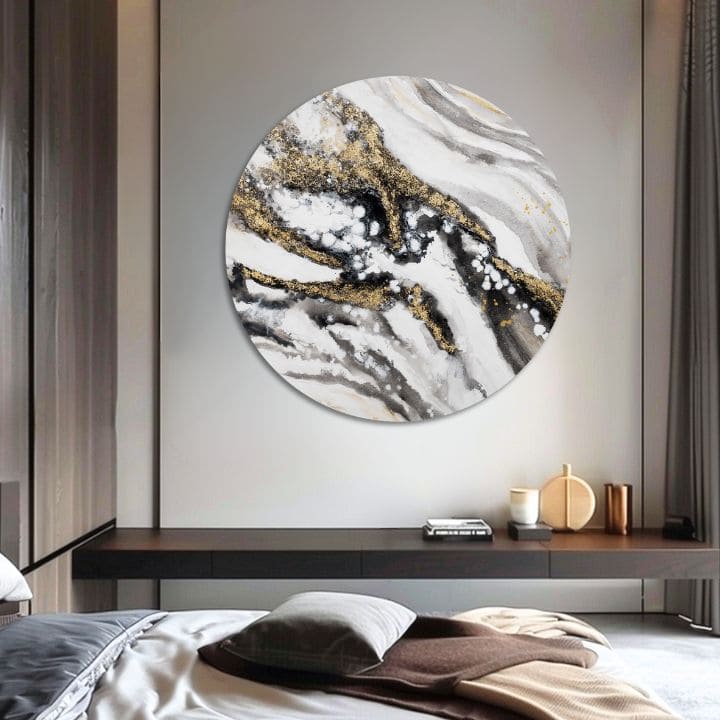 Tablou pictat rotund Povestea Pământului