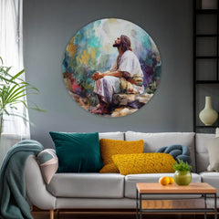 Picturi rotunde cu acrilic Pace spirituală