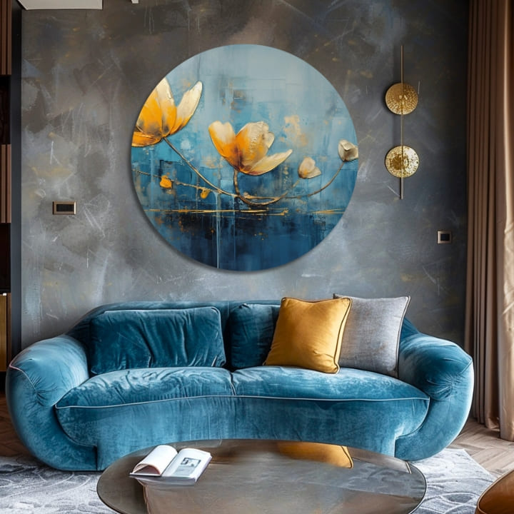 Picturi rotunde cu acrilic Povestea unui regat