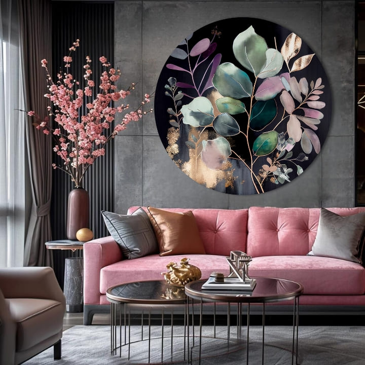 Picturi rotunde cu acrilic Viața de noapte