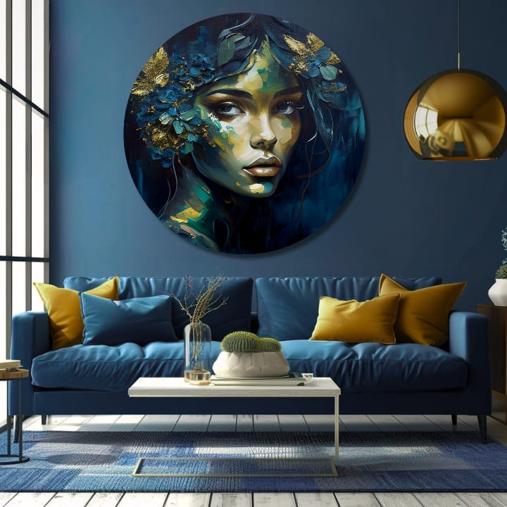 Picturi rotunde cu acrilic Povestea iubirii