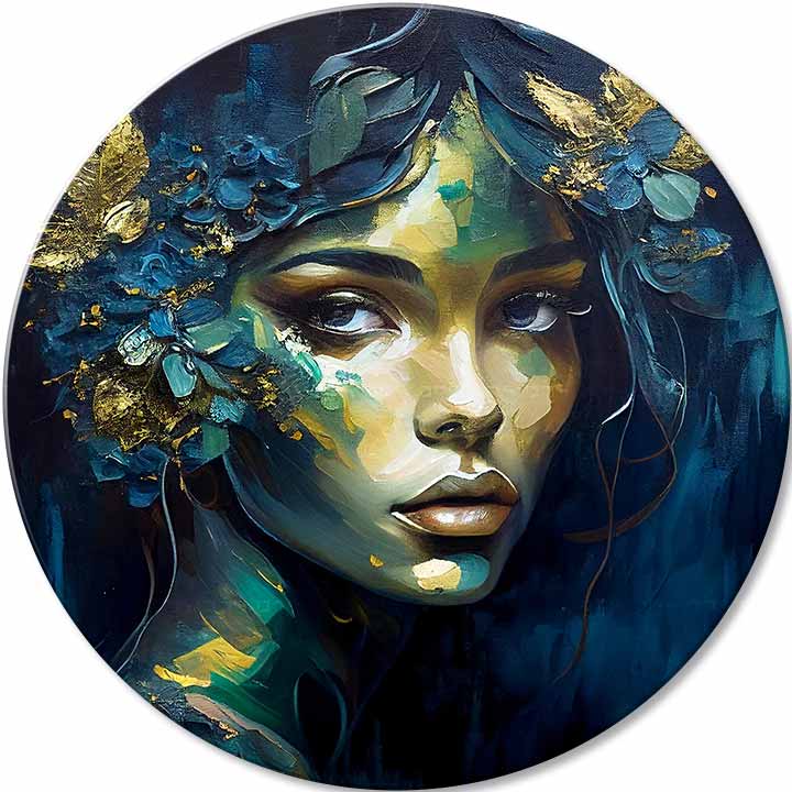 Picturi rotunde cu acrilic Povestea iubirii