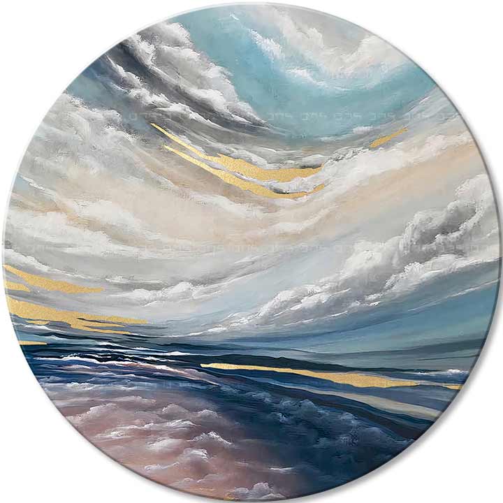 Picturi rotunde cu acrilic Un nou început