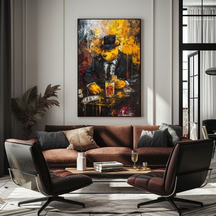 Imagine MAFIA BOSS BEAR | Detalii acrilice