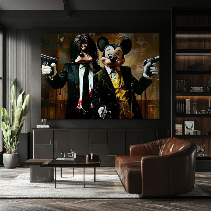 Imagine MICKEY AND THE MOBSTER | Detalii acrilice