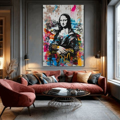 Imagine GRAFFITI MONA pe panza | Structură pictată