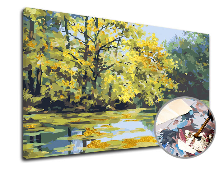 Pictura după numere PREMIUM GOLD