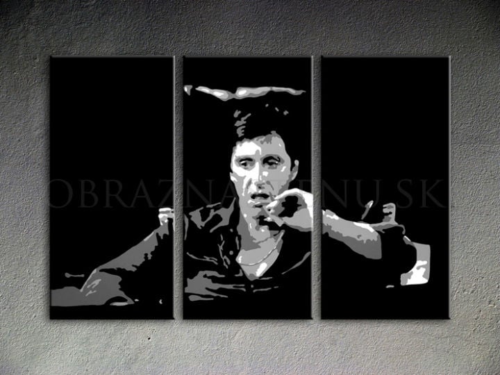 Pictat manual POP ART pictura AL PACINO 120x80 cm