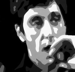 Pictat manual POP ART pictura AL PACINO 120x80 cm