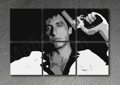 Pictat manual POP ART pictura SCARFACE - AL PACINO 90x60 cm