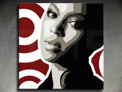 Pictat manual POP ART pictura BEYONCÉ 60x60 cm