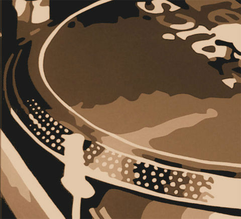 Pictat manual POP ART pictură DJ 120x80 cm