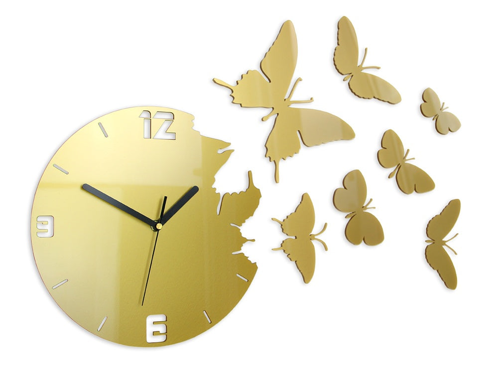Ceas de perete modern MOTÝLE GOLD gold - imagine principală