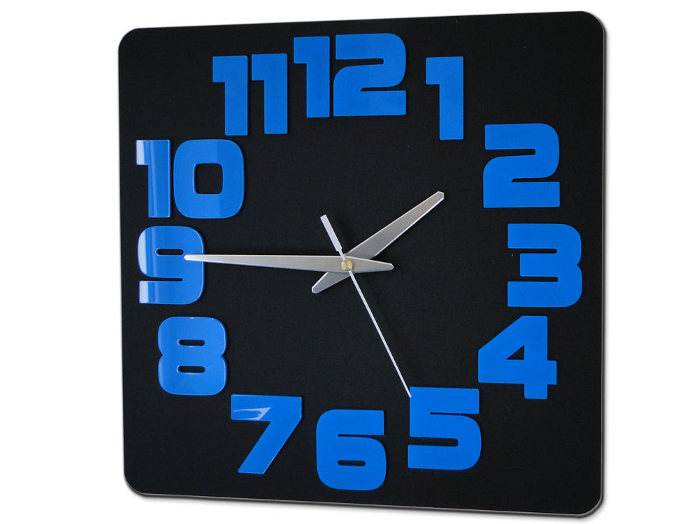 Ceas de perete modern LOGIC WHITE-BLACK whiteblack - imagine 4