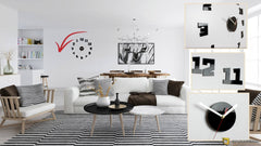 Ceas de perete modern CRAZY CLOCK - BACK IN TIME NH030