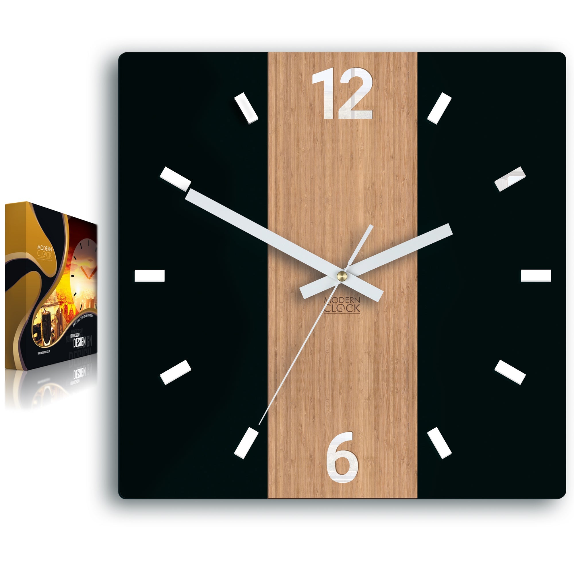 Ceas de perete modern PRIMO Square - imagine 4
