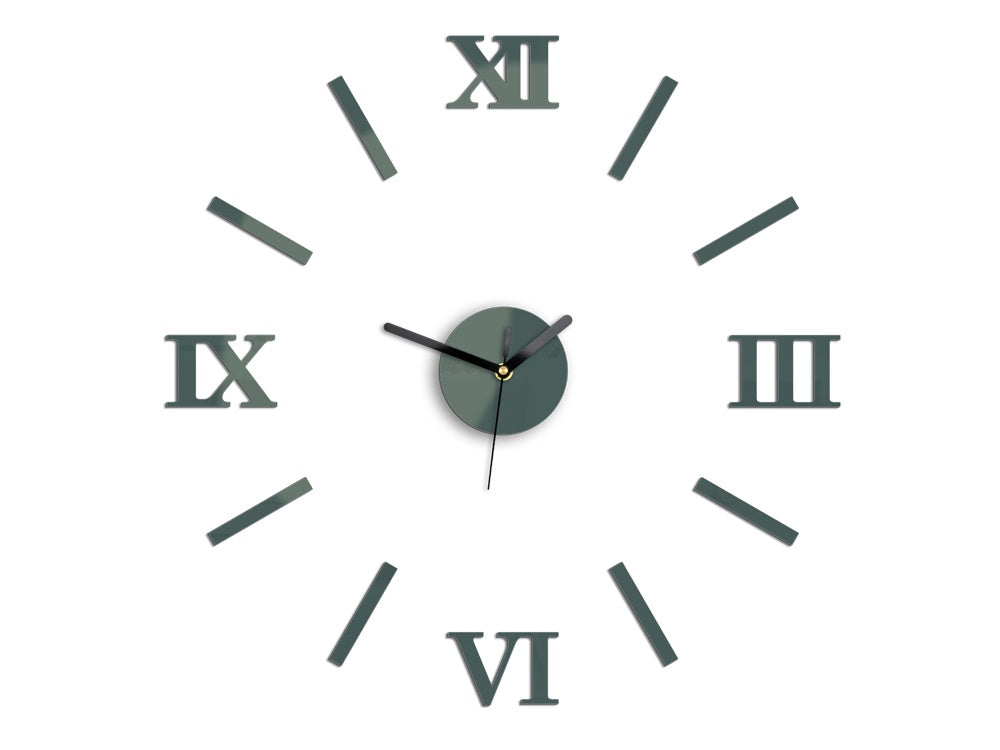 Ceas de perete modern NUMBER gray - imagine principală