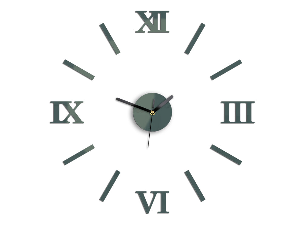 Ceas de perete modern NUMBER gray - imagine 2