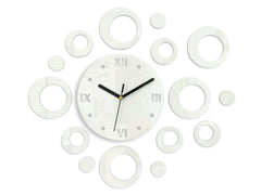 Ceas de perete modern RINGS WHITE white - imagine principală