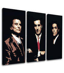 Modern tablou pe pânză cu motivul Goodfellas - Najlepšie mafiánske roly în negru-bej nuanțe, glorie | Cel mai mare mafiáni na pânză Goodfellas - Najlepšie mafiánske roly – produs, vedere 2