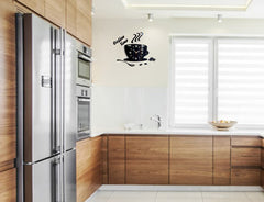 Ceas de perete modern COFFE TIME 3D BLACK NH045-black