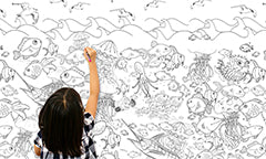 Tapet pentru copii pentru pictura TMDE002