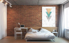 Modern tablou cu motivul Trancendental Elegance în violet-albastru nuanțe | Tablou de perete Trancendental Elegance, minimalism – previzualizare