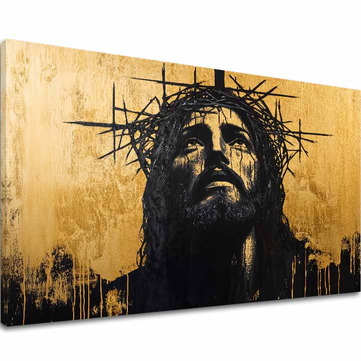 Isus suferind | finisată de mâna artistului - imagine 2