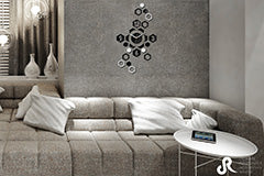 Ceas de perete modern HEXAGON  NH018