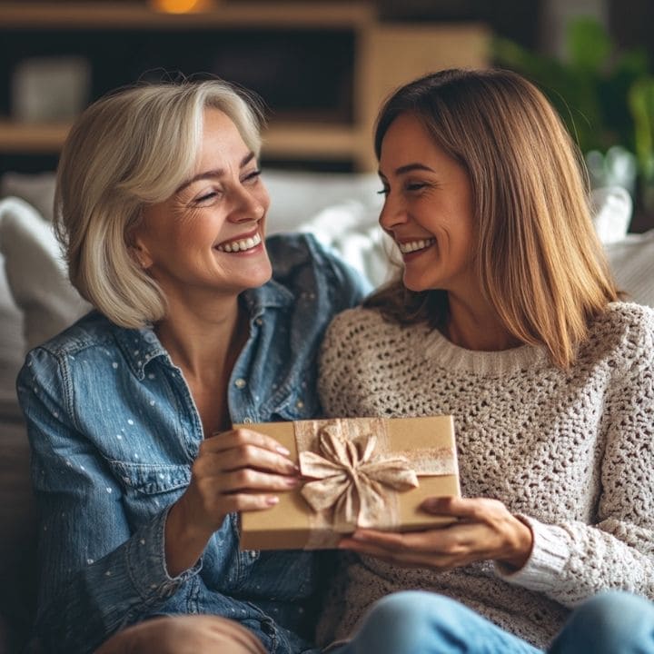 Industrial tablou pe pânză cu motivul motiv pentru copii în alb-auriu nuanțe, atmosferă festivă, potrivit pentru bucătărie | VENOVANIE - cadou VOUCHER – produs, vedere 2