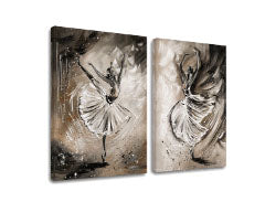 Imagine pe panza DANCERS 2 părți XOBAM052E2