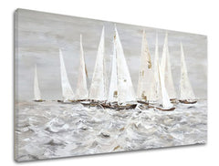 Tablou pe pânză PLACHETNICE ON THE SEA 1 buc XOBCH12152GE1