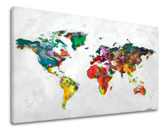 Imaginea pe panza MAP OF THE WORLD 1 parte XOBCH12395GE1