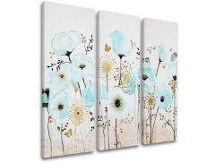 Imaginea pe panza FLOWERS 3 părți XOBDO147D3