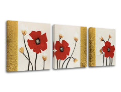 Imaginea pe panza FLOWERS 3 părți XOBDO148D3