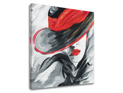 Imaginea pe pânză FEMEIE CU PĂLĂRIE NEAGRĂ 1 buc XOBFB642E1