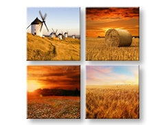 Viață simplă 4 părți artă de perete XOBKOL28E42