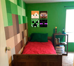 Minecraft pictura - Personaje panza recomandate - Alex, Steve, Enderman, Creeper