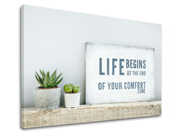 Motivational wall art Viața începe