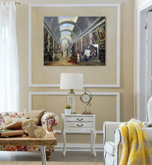 Pictură pe pânză Hubert Robert - Proiect Grande Galerie du Louvre