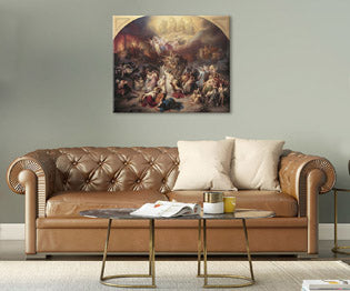 Imaginea pe pânză Wilhelm von Kaulbach - Distrugerea Ierusalimului de către Titus