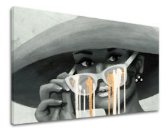 Imaginea pe pânză WOMAN IN A HAT 001